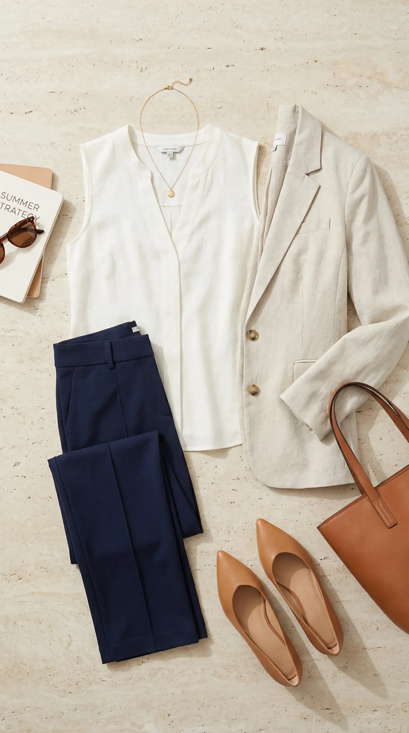 summer corporate outfit linen blazer women scaled