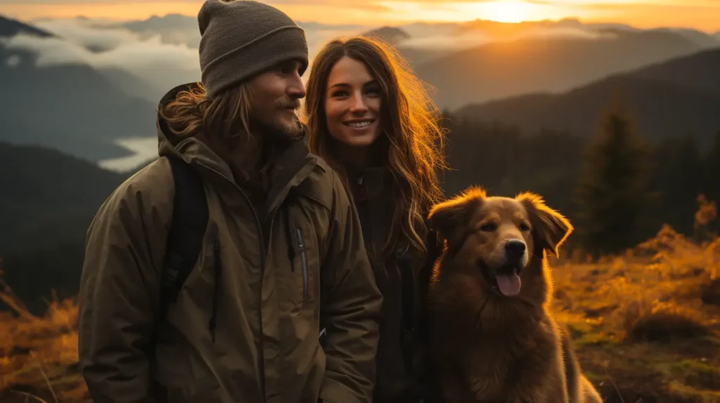 4.spring event ideas A couple with dog hiking