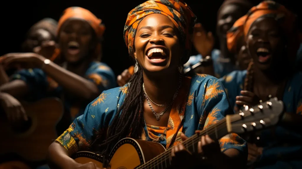 5. spring event ideas african woman playing guitar