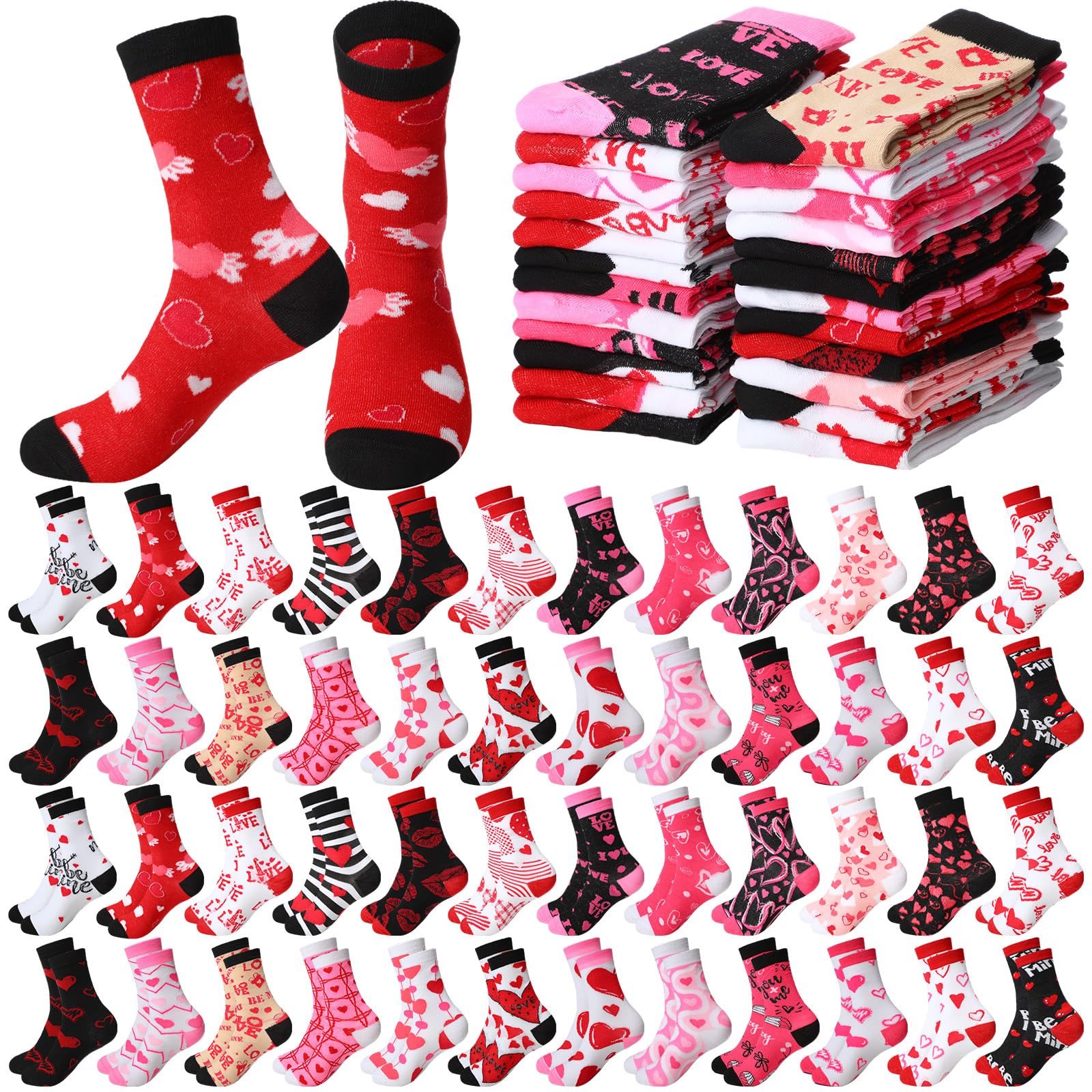 Ramede Valentine's Socks