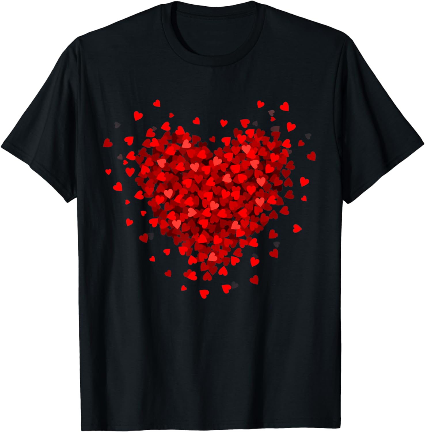 Love Heart Graphic Valentine's Day For Womens Girls Kids T-Shirt