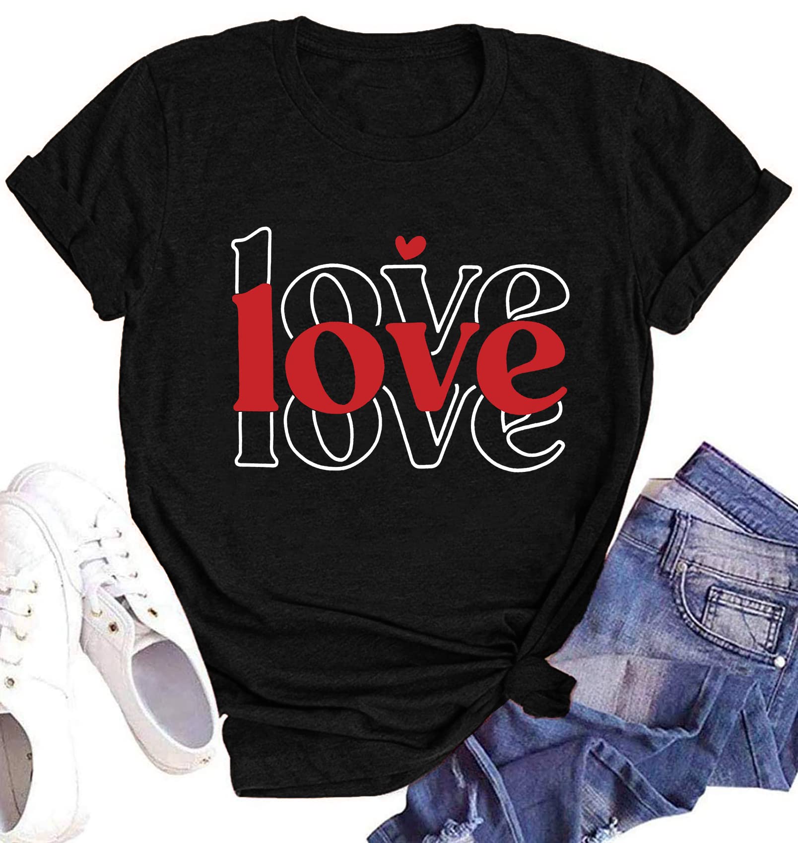 Love Heart Graphic T-Shirt