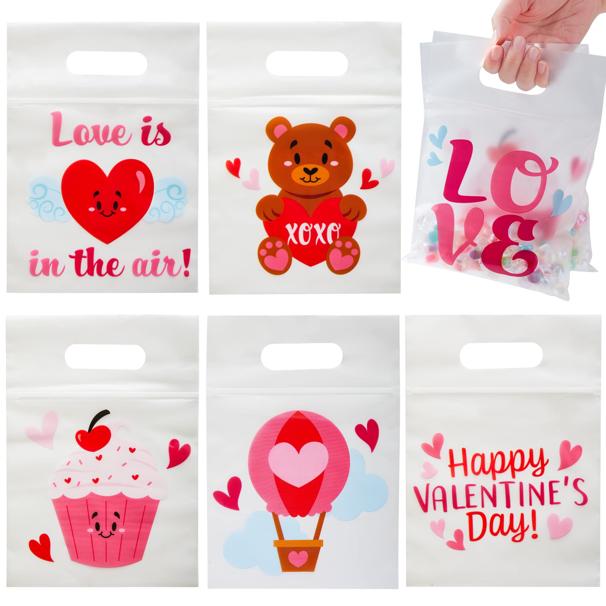 JOYIN 36 Pcs Valentine's Day Cellophane Gift Bag