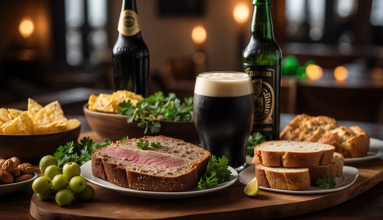 Food and Drink Selection-St. Patrick's Day party theme ideas