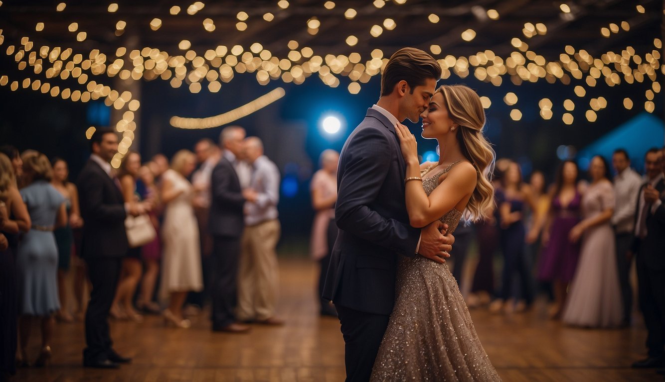 Couples dancing under twinkling lights at the prom_When is Prom