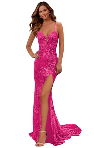 Hot Pink Prom Dress 6