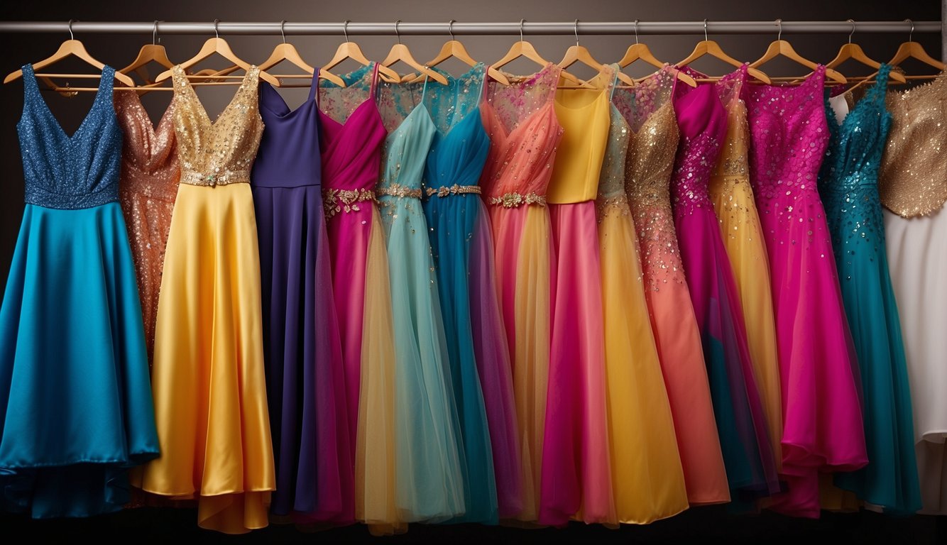 Colorful bachelorette outfits displayed on a virtual shopping website with various styles and sizes available for a fun night out Night Out Bachelorette Party Outfits