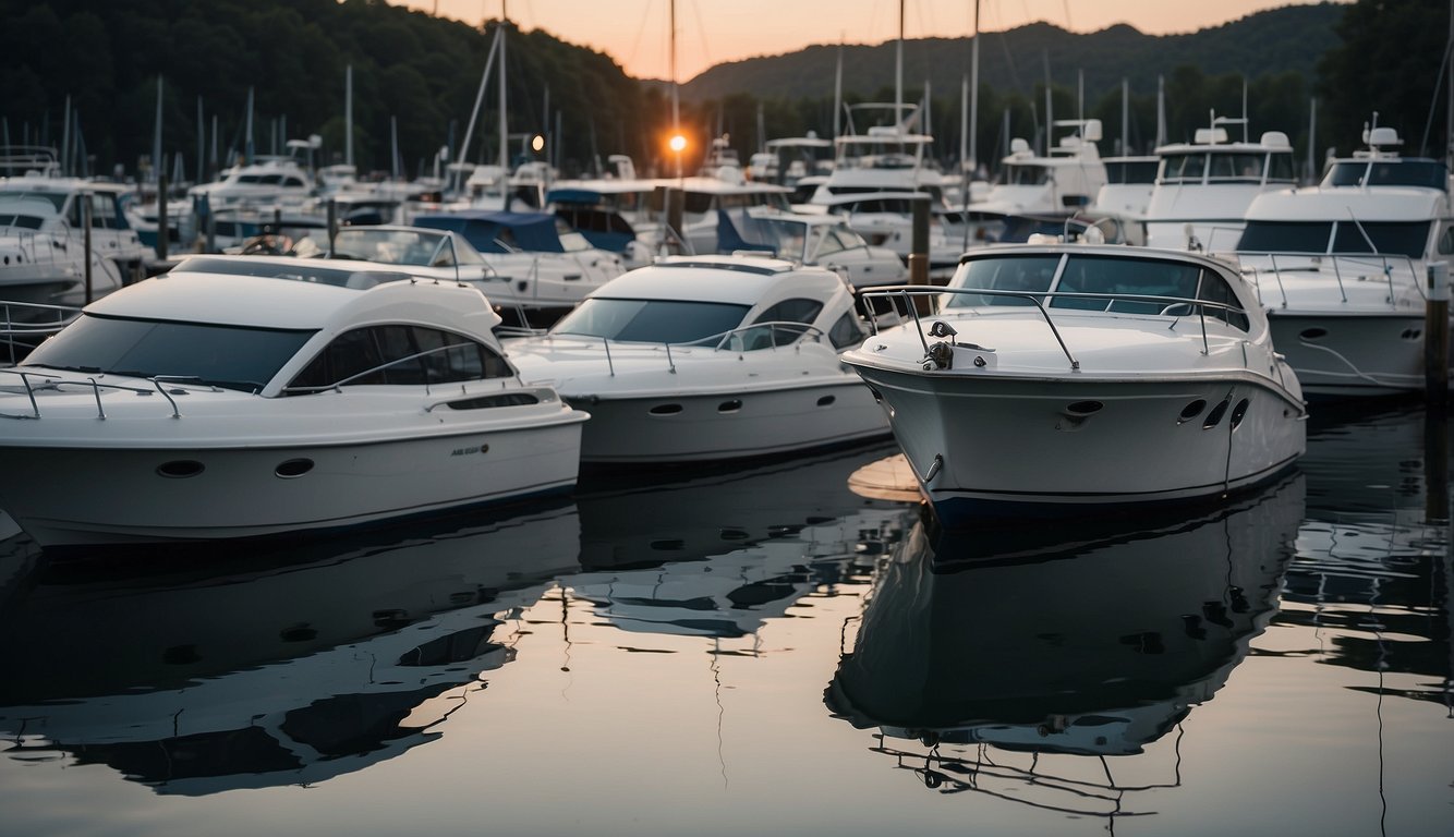 Boats on water signaling turns, keeping distance, and avoiding wakes Boating Etiquette