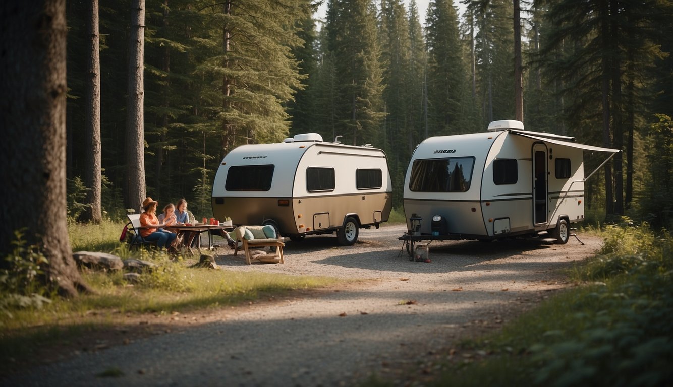 Campers follow etiquette: no loud noises, clean up, respect nature Camping Etiquette