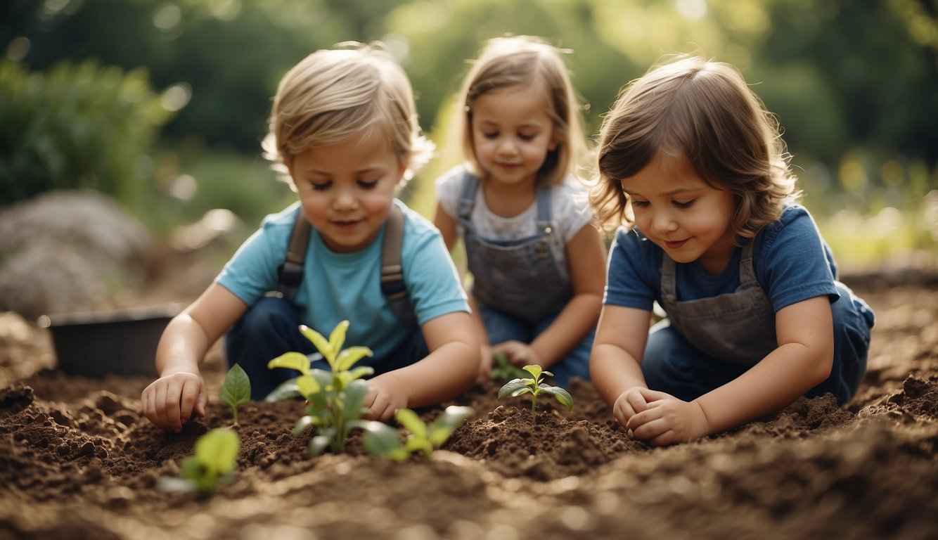 Preschoolers explore a nature trail, digging in the dirt, and examining plants and insects. They play in a sandbox, build with blocks, and splash in a water table Summer Activities for Preschoolers