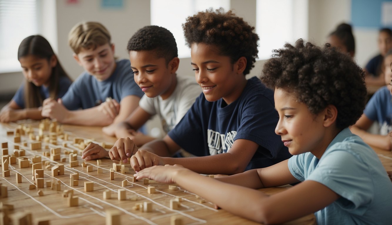 Middle school students engage in math-related cultural activities, exploring patterns, shapes, and symbols from various cultures. They work on hands-on projects and collaborate to solve math challenges Fun Math Activities for Middle School