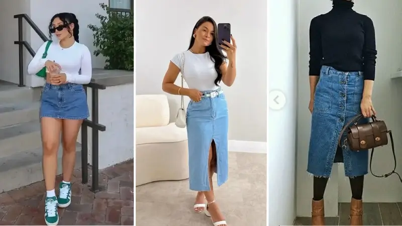 Jeans Skirt Outfit