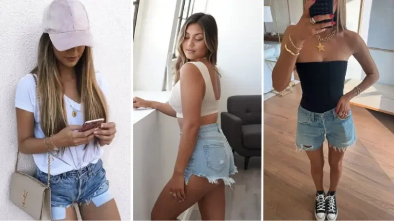denim shorts outfit