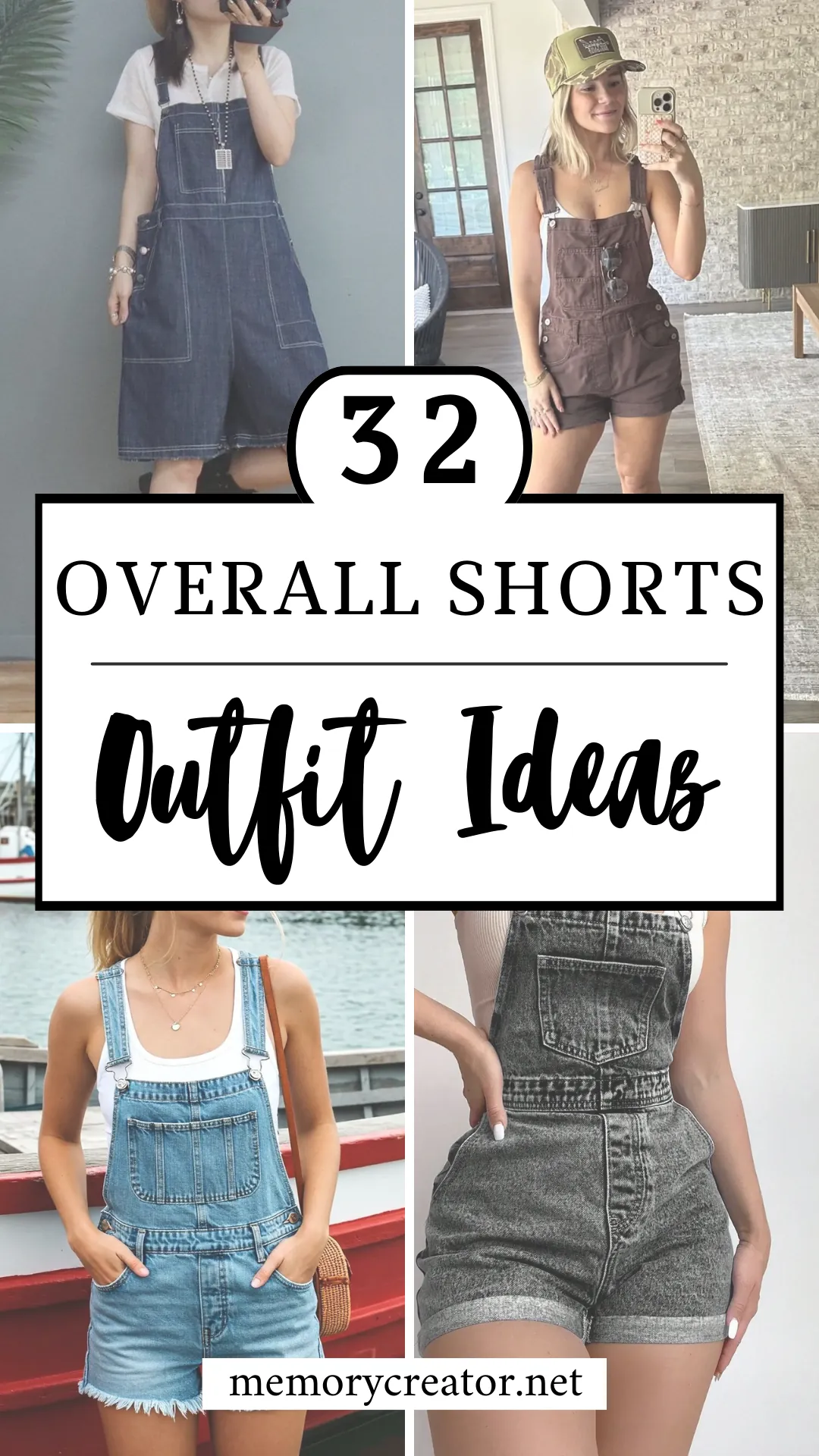 Overall Shorts Outfit