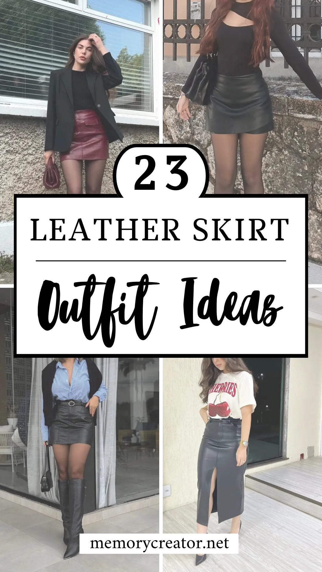 Leather Skirt Outfit