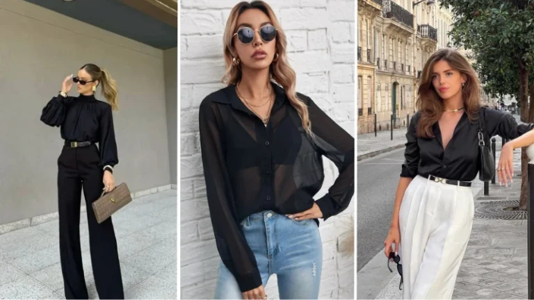 black blouse outfit
