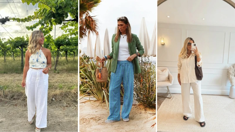 linen pants outfit