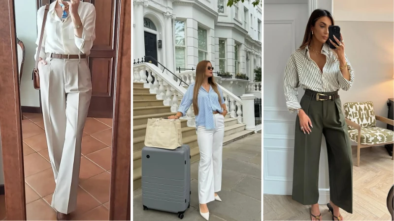 pleated trousers