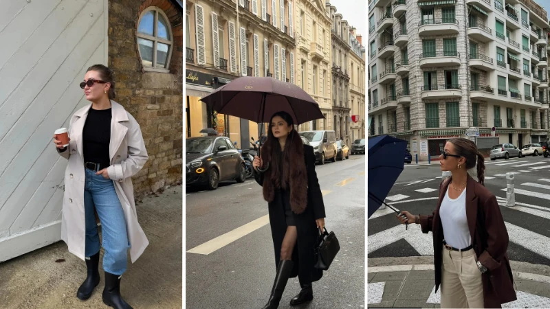 rainy day work outfits