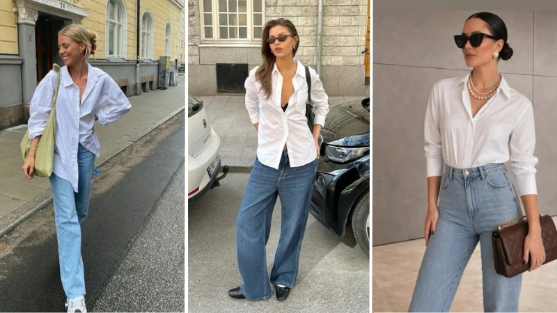 white button down shirt outfit