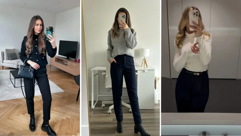 winter work outfits for women