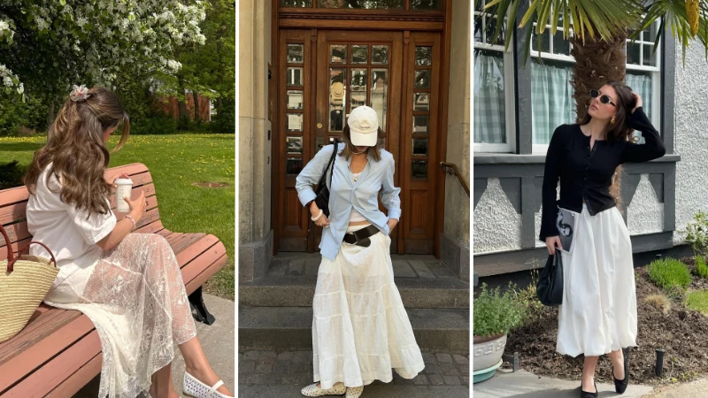 spring skirt outfits 1