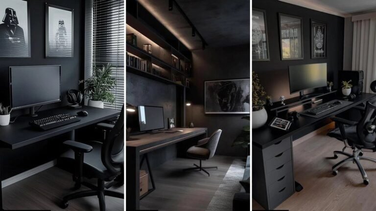 black office